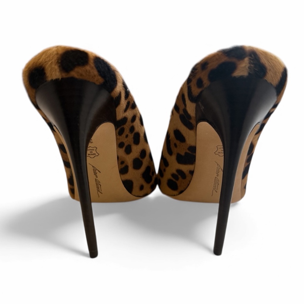 Brian Atwood Women's Sexy/EDGY Leopard Stiletto Heels‎ Size 37 (7) NEVER WORN! - Picture 5 of 6